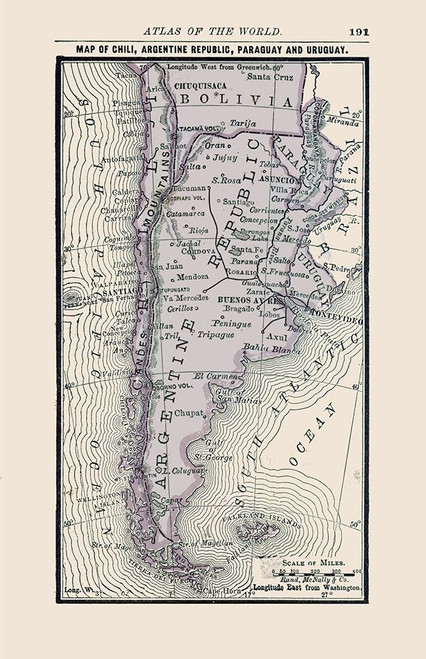 Northern South America - Alden 1886 Poster Print by Alden Alden # ITSA0085