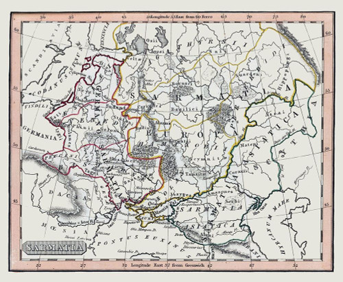 Middle East Sarmatia - Fenner 1830 Poster Print by Fenner Fenner # ITSA0081
