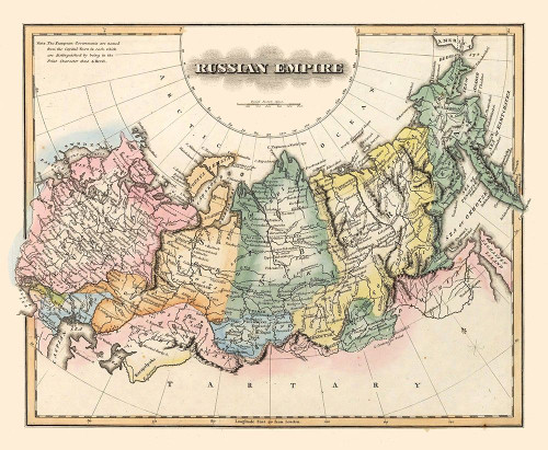 Russian Empire Russia - Lucas 1823 Poster Print by Lucas Lucas # ITRU0131