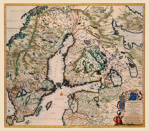 Scandinavia - De Wit 1688 Poster Print by De Wit De Wit # ITSC0007