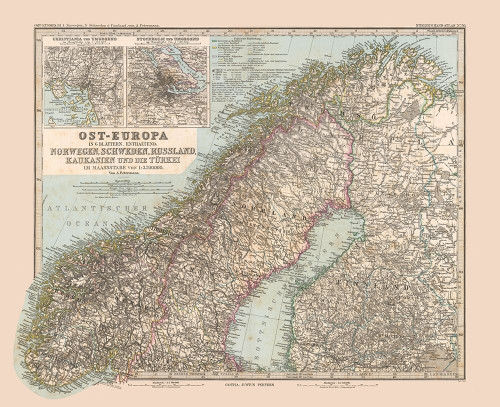Northeast Europe - Stieler 1885 Poster Print by Stieler Stieler # ITSC0017