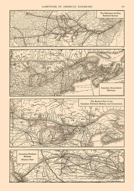 Baltimore, Ohio, Canada - Railroad - Reynold 1921 Poster Print by Reynold Reynold # ITRR0001