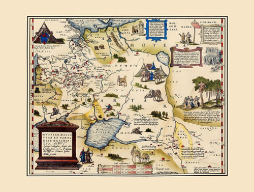 Siberia Russia - Ortelius 1575 Poster Print by Ortelius Ortelius # ITRU0004