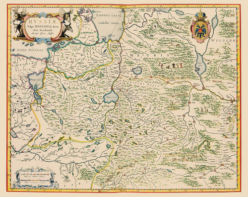 Europe Russia - Blaeu 1638 Poster Print by Blaeu Blaeu # ITRU0013