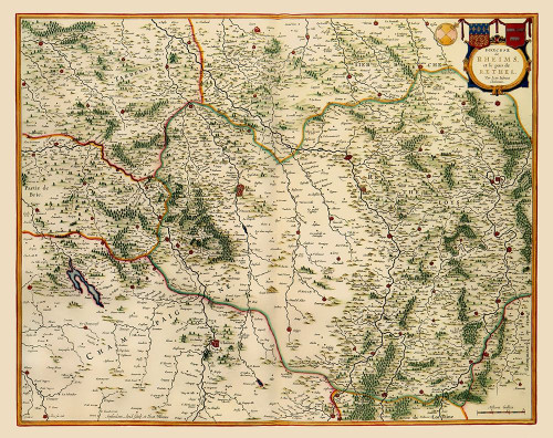 Reims Region France - Blaeu 1635 Poster Print by Blaeu Blaeu # ITRE0001