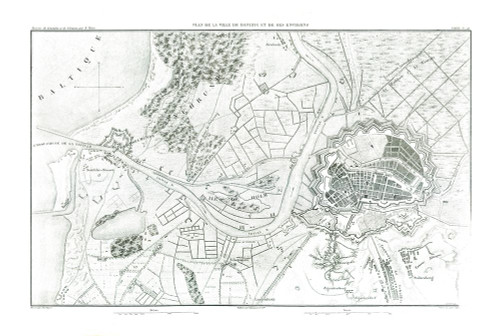 Europe Gdansk Poland - Thiers 1866 Poster Print by Thiers Thiers # ITPO0024