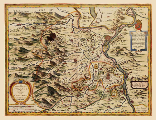 Principality of Orange France - Jansson 1630 Poster Print by Jansson Jansson # ITOR0004