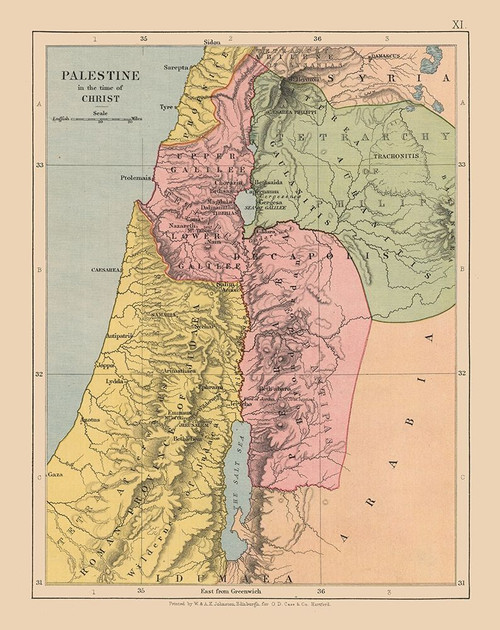 Middle East Palestine Israel - Case 1878 Poster Print by Case Case # ITPA0030