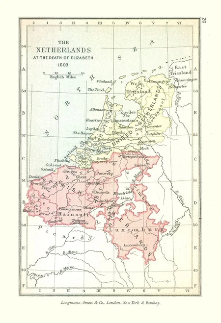 Europe Netherlands - Gardiner 1603 Poster Print by Gardiner Gardiner # ITNE0012