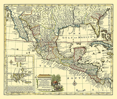 California New Mexico United States Mexico Poster Print by Bowen Bowen # ITNA0012