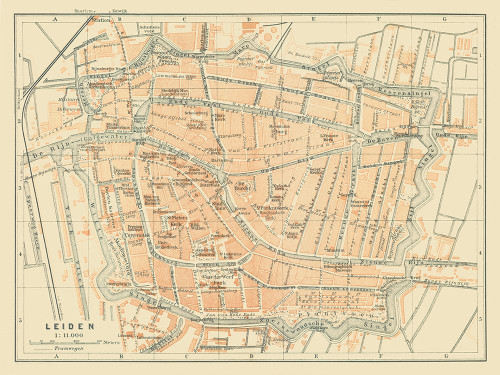 Europe Leiden Netherlands - Baedeker 1910 Poster Print by Baedeker Baedeker # ITNE0023 Europe Leiden Netherlands - Baedeker 1910 Poster Print by Baedeker Baedeker # ITNE0023