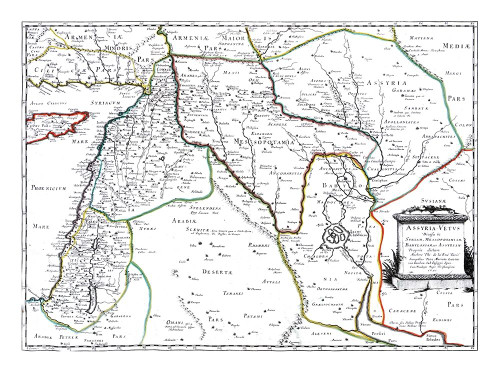Middle East Assyria Turkey Iraq - Sanson 1641 Poster Print by Sanson Sanson # ITME0079