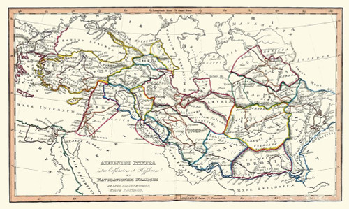 Alexanders Travels Asia Middle East - Fenner 1830 Poster Print by Fenner Fenner # ITME0076