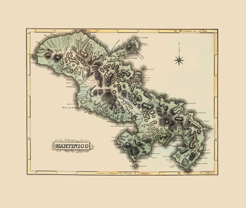Caribbean Martinique - Lucas 1823 Poster Print by Lucas Lucas # ITMA0015
