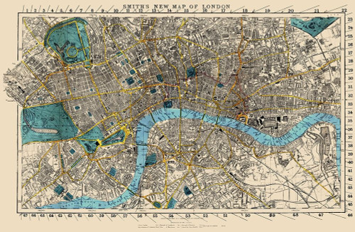 London England - Smith 1860 Poster Print by Smith Smith # ITLO0012