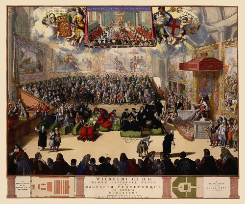 William III House of Commons London England Poster Print by De Hooghe De Hooghe # ITLO0010