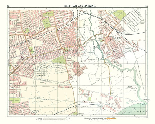 East Ham Barking London UK - Bartholomew 1921 Poster Print by Bartholomew Bartholomew # ITLO0023