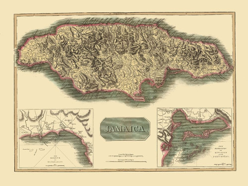 Caribbean Jamaica - Thomson 1821 Poster Print by Thomson Thomson # ITJA0006