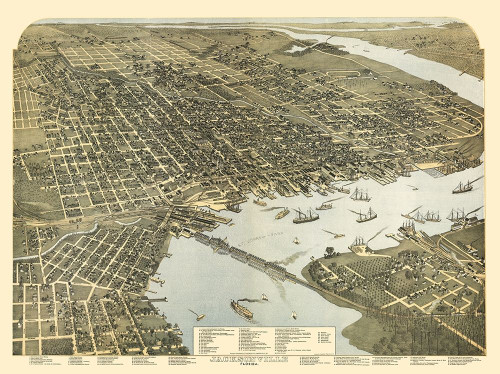 Asia Japan Korea - Bartholomew 1892 Poster Print by Bartholomew Bartholomew # ITJA0022