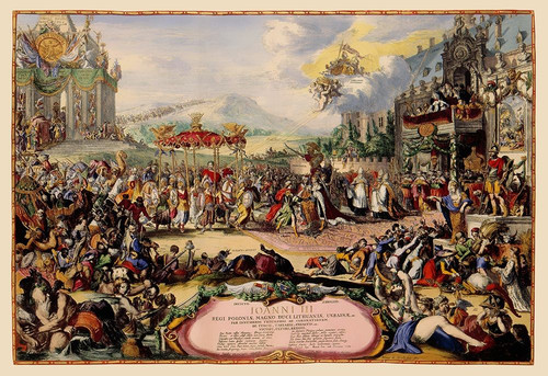 Krakow Poland John III Victory March E Europe Poster Print by De'' Hooghe De'' Hooghe # ITKR0002