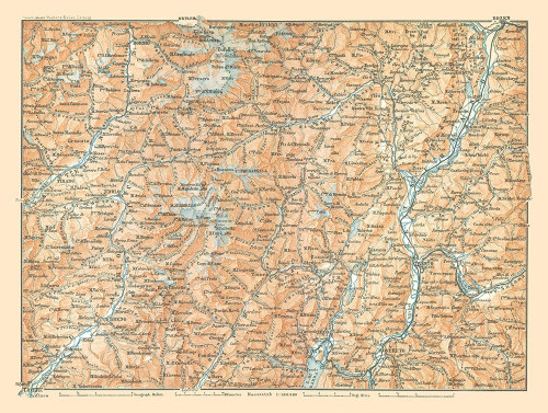 North Italy - Baedeker 1896 Poster Print by Baedeker Baedeker # ITIT0126