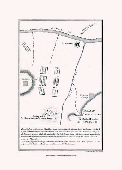 Battle of Trebia - Italy - Oxford 1828 Poster Print by Unknown Unknown # ITIT0062