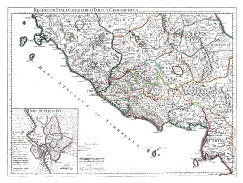 West Italy -De Lisle 1731 Poster Print by De L''isle De L''isle # ITIT0043