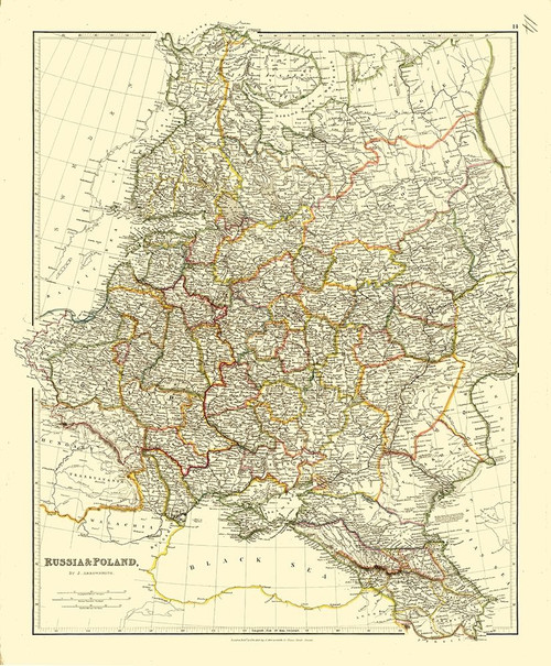 Europe Russia Poland - Arrowsmith 1832 Poster Print by Arrowsmith Arrowsmith # ITEU0188