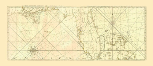 Nautical Map - Sayer and Bennett - 1775 Poster Print by SAYER AND BENNETT SAYER AND BENNETT # ITFL0001