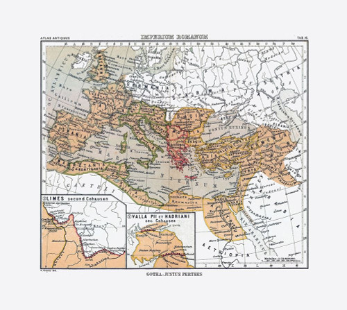 Europe Roman Empire - Perthes 1896 Poster Print by Perthes Perthes # ITEU0132