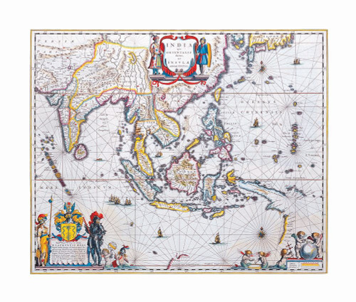 Asia India - Blaeu 1665 Poster Print by Blaeu Blaeu # ITIN0039