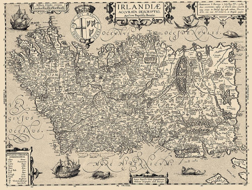 Ireland - Ortelius 1606 Poster Print by Ortelius Ortelius # ITIR0007