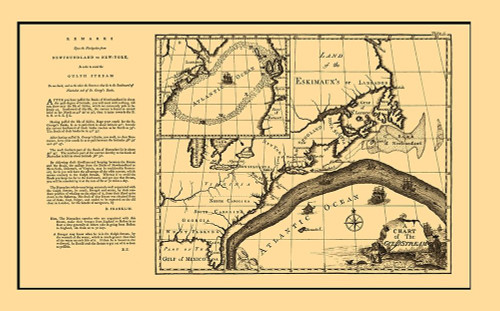 Gulf Stream Atlantic Ocean United States Canada Poster Print by Franklin Franklin # ITGU0011