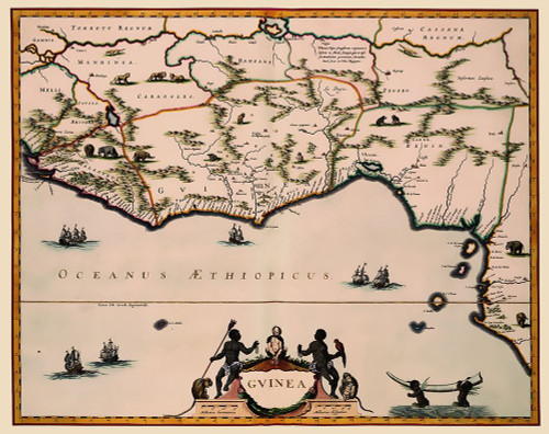 Guinea Africa - Blaeu 1635 Poster Print by Blaeu Blaeu # ITGU0007
