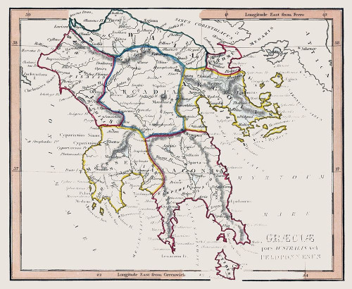 Ancient Greece - Fenner 1830 Poster Print by Fenner Fenner # ITGR0029