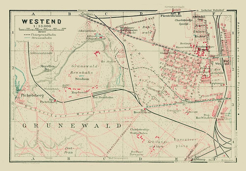 Westend Berlin Germany - Baedeker 1914 Poster Print by Baedeker Baedeker # ITGE0175