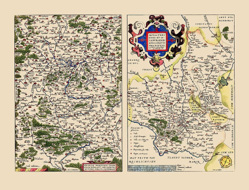 Schleswig Holstein Region Germany - Ortelius 1573 Poster Print by Ortelius Ortelius # ITGE0004