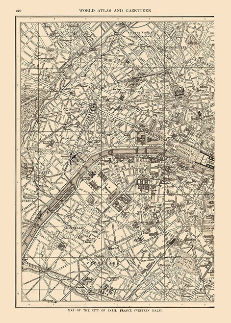 Western Paris France - Reynold 1921 Poster Print by Reynold Reynold # ITFR0206