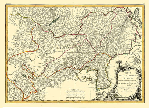 Asia Chinese Tartary - Bonne 1771 Poster Print by Bonne Bonne # ITAS0131