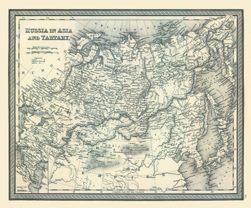 Russia in Asia Tartary - Tanner 1836 Poster Print by Tanner Tanner # ITAS0137