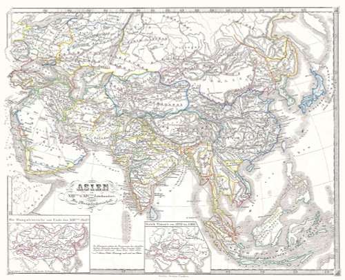 Asia Mongol Empire - Spruner 1855 Poster Print by Spruner Spruner # ITAS0083