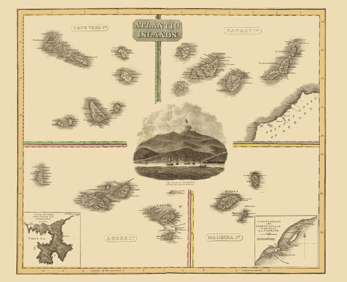 Cape Verde Canary Madeira Azore - Thomson 1814 Poster Print by Thomson Thomson # ITAT0001