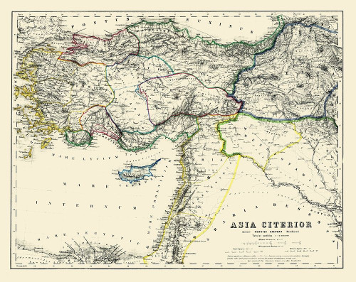 Asia Minor - Kiepert 1903 Poster Print by Kiepert Kiepert # ITAS0093