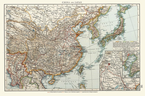 China Japan - Andree 1895 Poster Print by Andree Andree # ITAS0114