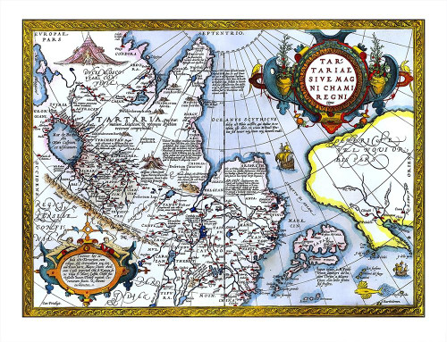 East Asia Japan Alaska - Ortelius 1603 Poster Print by Ortelius Ortelius # ITAS0003