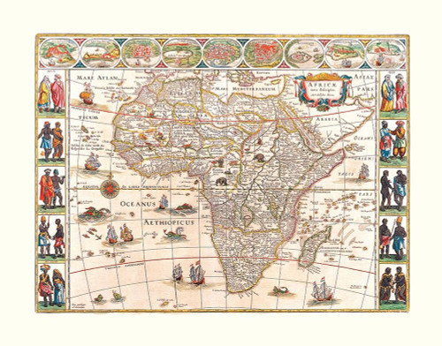 Africa - Blaeu 1630 Poster Print by Blaeu Blaeu # ITAF0083