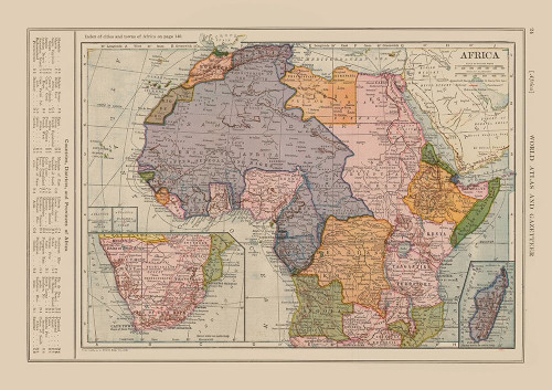 Africa - Reynold 1921 Poster Print by Reynold Reynold # ITAF0059