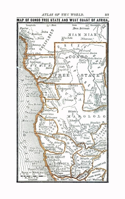 North Western Africa - Alden 1886 Poster Print by Alden Alden # ITAF0073