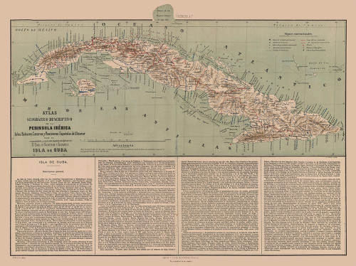 Central America Cuba Spanish Oversees Possession Poster Print by Valverde Valverde # ITCU0021