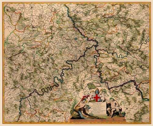 Trier Germany - De Wit 1688 Poster Print by De Wit De Wit # ITDE0009